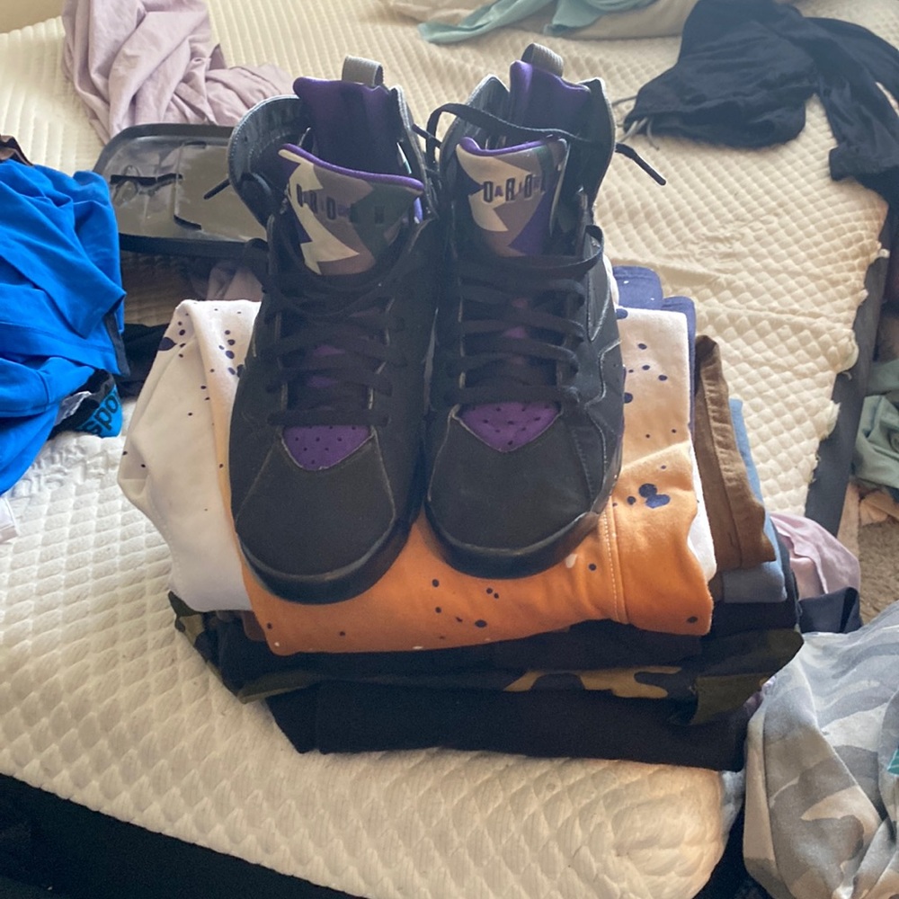 Jordan 7 purple and black
